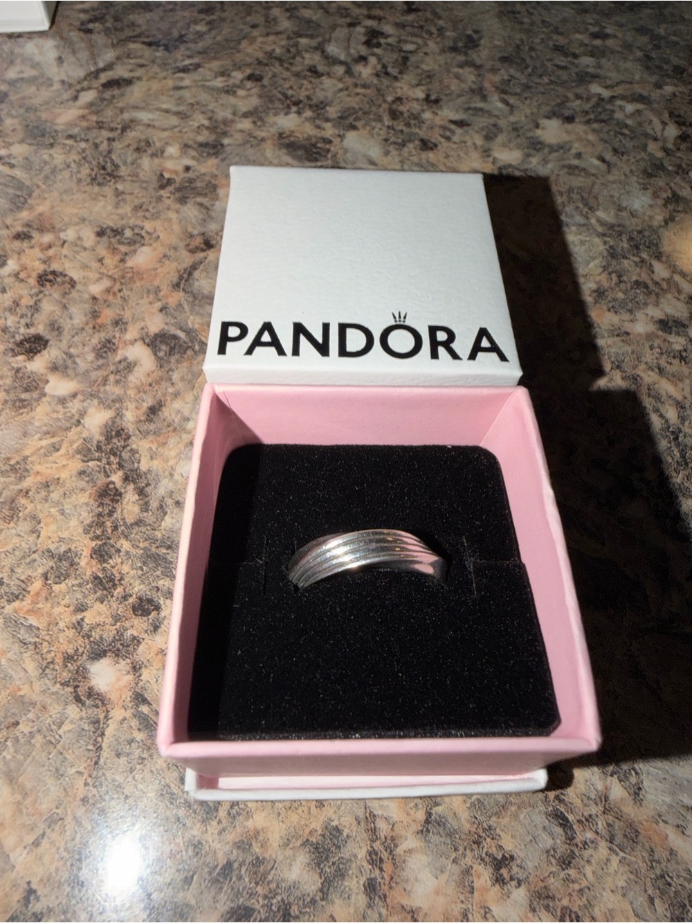 Pandora Twisted Single Stackable Ring - Picture 5 of 15